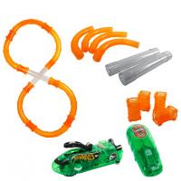 Турбо-трек 1Toy Hot Wheels, 28 деталей, ИК пульт управления, 1 болид со светом - Т14097