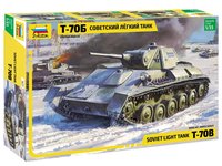Сборная модель ZVEZDA Советский легкий танк Т-70Б, масштаб 1:35 - 3631