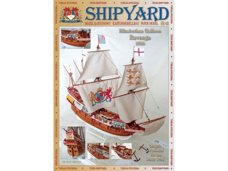 Сборная модель Shipyard галеон Revenge (№42), масштаб 1:96 - MK011