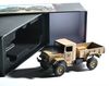Стендовая модель WPL Военный грузовик (зеленый, желтый), масштаб 1:64 - WPLMB-14