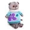 Мягкая игрушка Budi Basa Кот Басик в весеннем свитере 19 см - Ks19-141
