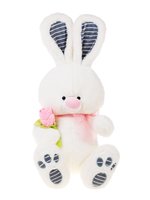 Мягкая игрушка Fluffy Family Зая с цветком 40 см - 682122