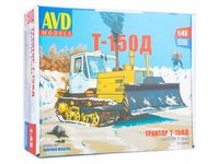 Сборная модель AVD Трактор Т-150 гусеничный с отвалом, масштаб 1:43 - 3012AVD