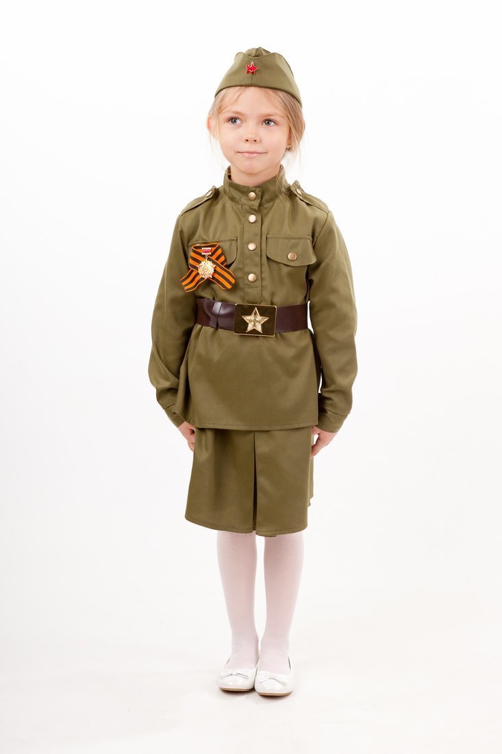 Карнавальный костюм Батик Солдатка, размер 134-68 - 2033 к-18-34-134