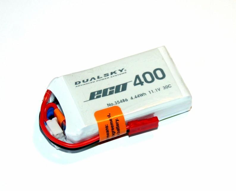 Аккумуляторная батарея Dualsky ECO 400мАч 3S1P 11.1V - XP04003ECO