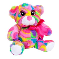 Мягкая игрушка ABtoys Медведь мультиколор, 15 см - M0057
