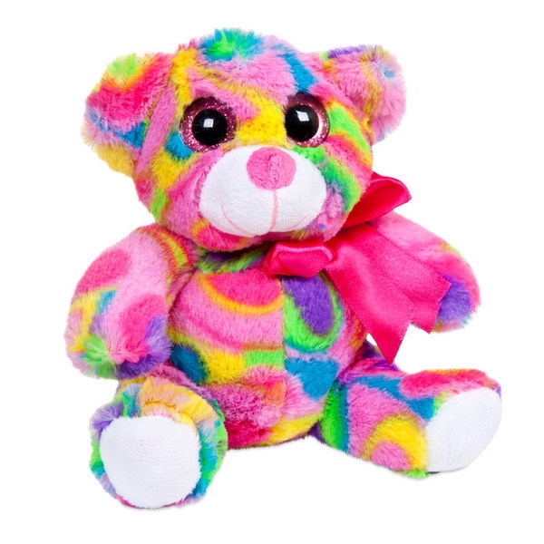 Мягкая игрушка ABtoys Медведь мультиколор, 15 см - M0057