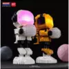 Конструктор Balody LP 3D из миниблоков Космонавт желтый и кротовая нора, 1294 элементов - BA210662