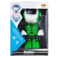 Робот ABtoys металлический, свет, звук, зеленый - C-00340|green