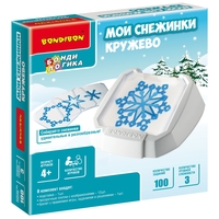 Настольная логическая игра Bondibon *Мои снежинки. Кружево* - ВВ5078