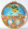 Настольная игра Нескучные игры Магнитная карта полушарий  (дерево) 2 сторонняя, 27 деталей - 7842