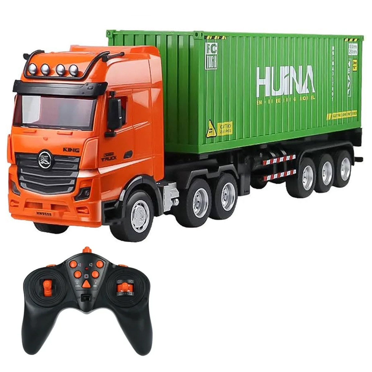 Радиоуправляемый грузовик контейнеровоз Huina 2WD RTR масштаб 1:18 2.4G - HN1317-GREEN