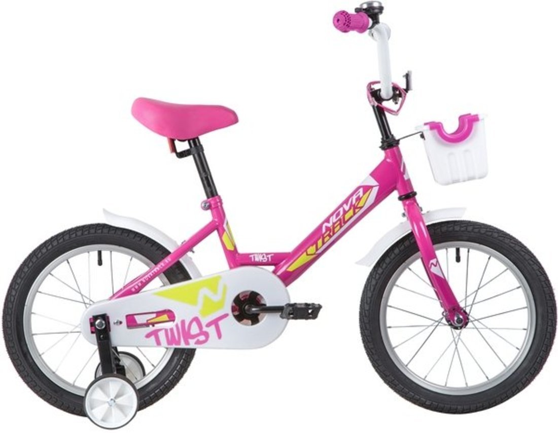 Велосипед Novatrack Twist 16*, розовый - 161TWIST.PN20