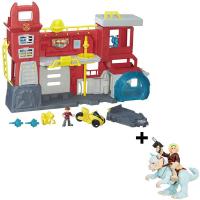 Набор Hasbro Playskool Heroes трансформеры спасатели: Штаб спасателей B5210 + фигурка Звездных войн и транспортное средство B2033 - B5210N
