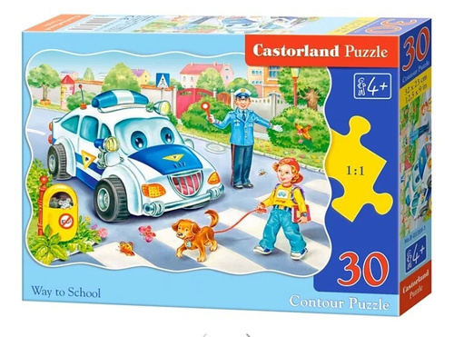 Пазл Castorland *Дорога в школу*, 30 элементов - В-03204