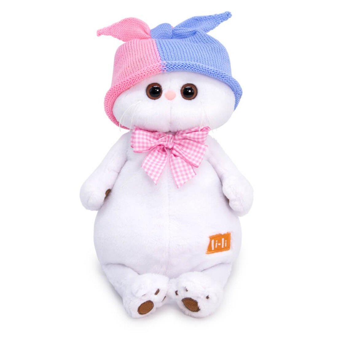 Мягкая игрушка Budi Basa Кошечка Ли-Ли в двухцветной шапке 24 см - LK24-090
