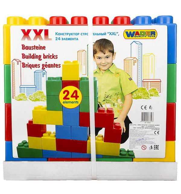 Конструктор строительный *XXL*, 24 элемента 45х23х23 см - П-37503-no