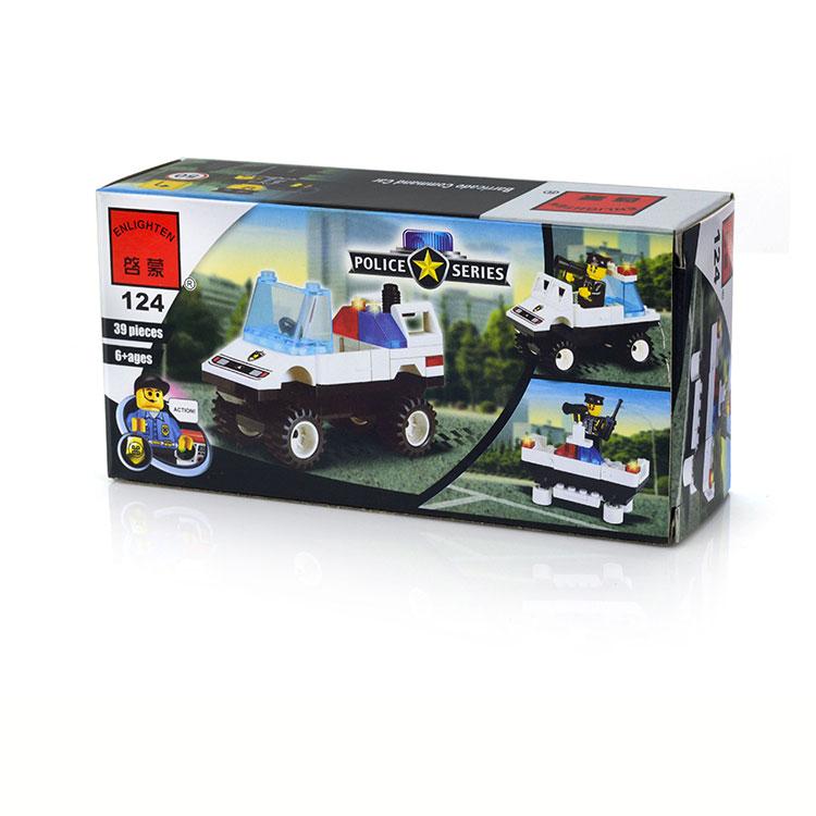 Конструктор Enlighten Brick Полицейский автомобиль, 39 деталей, 124 - Г21628