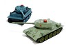 Радиоуправляемый танковый бой Huan Qi Русский танк и Tiger масштаб 1:28 RTR - 508-555