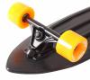 Скейтборд Y-SCOO Longboard Shark с ручкой 31* BLACK|orange - 5939