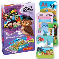 Настольная игра-викторина «ВЕСЁЛЫЙ АЛФАВИТ» Умная сова Bondibon - ВВ5372
