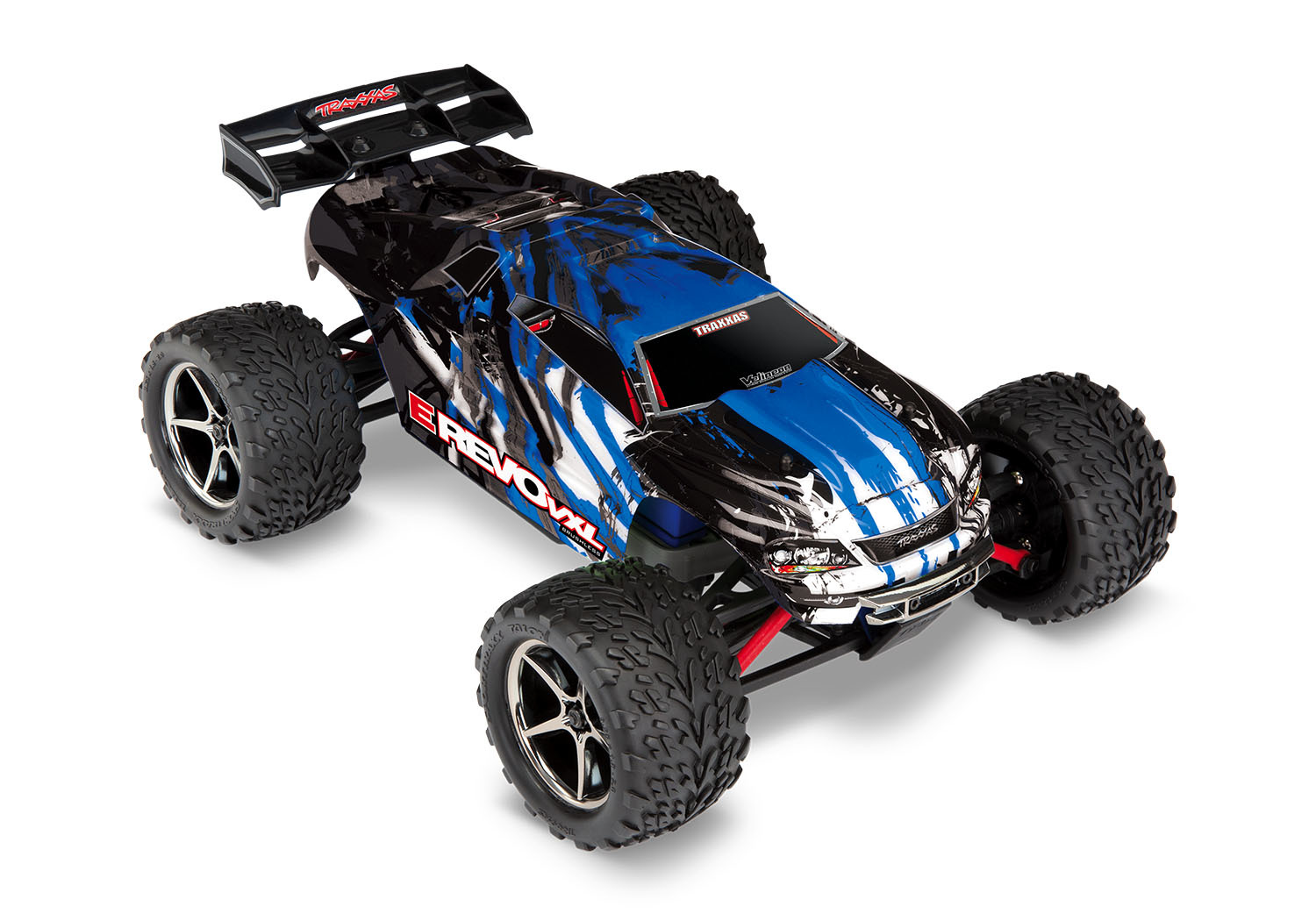 Радиоуправляемый трагги Traxxas E-Revo VXL 4WD RTR масштаб 1:16 TQ 2.4G с системой стабилизации + NEW Fast Charger - TRA71076-3-BLX