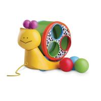 Каталка-сортер для малышей B kids «Веселая улитка» на веревочке - 004882B