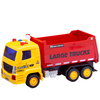 Машинка Abtoys Самосвал, желтый|красный, свет, звук, масштаб 1:18 - C-00491