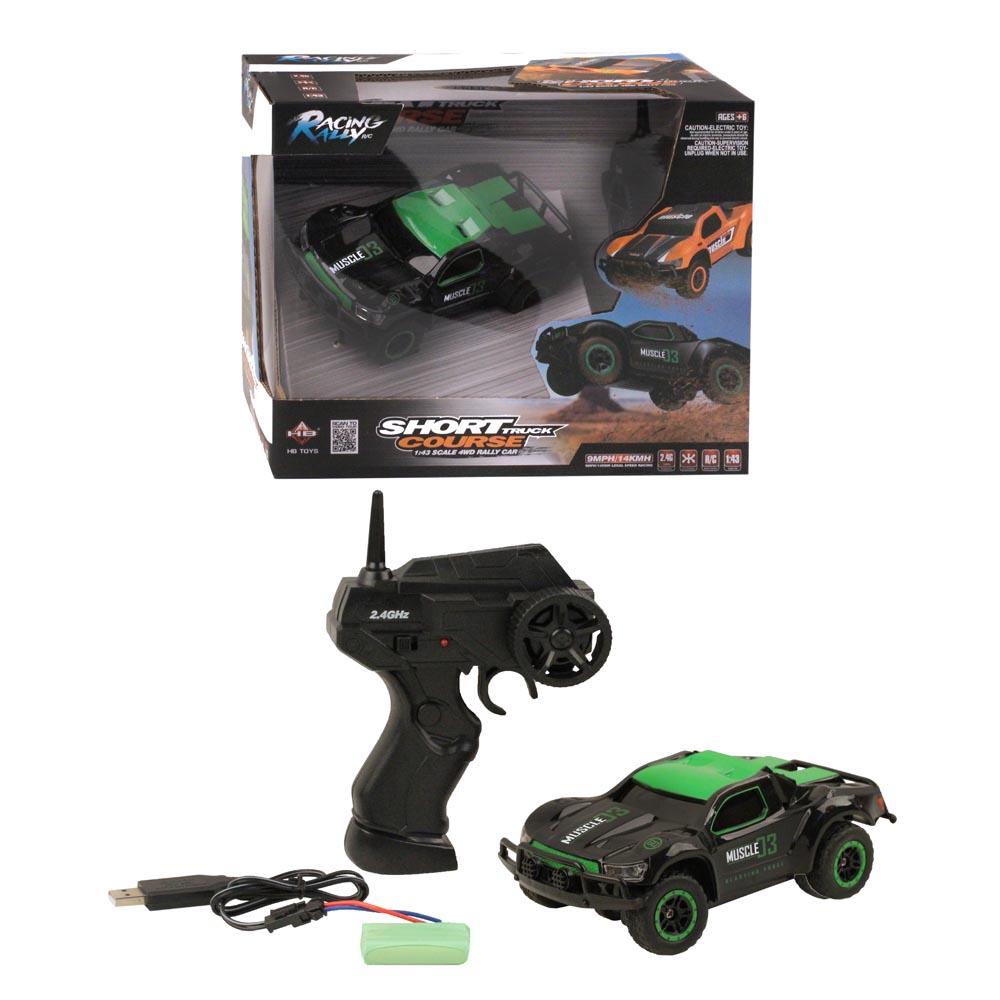Радиоуправляемая машина HB Toys, 4WD 1:43, черно-зеленая - 1100150