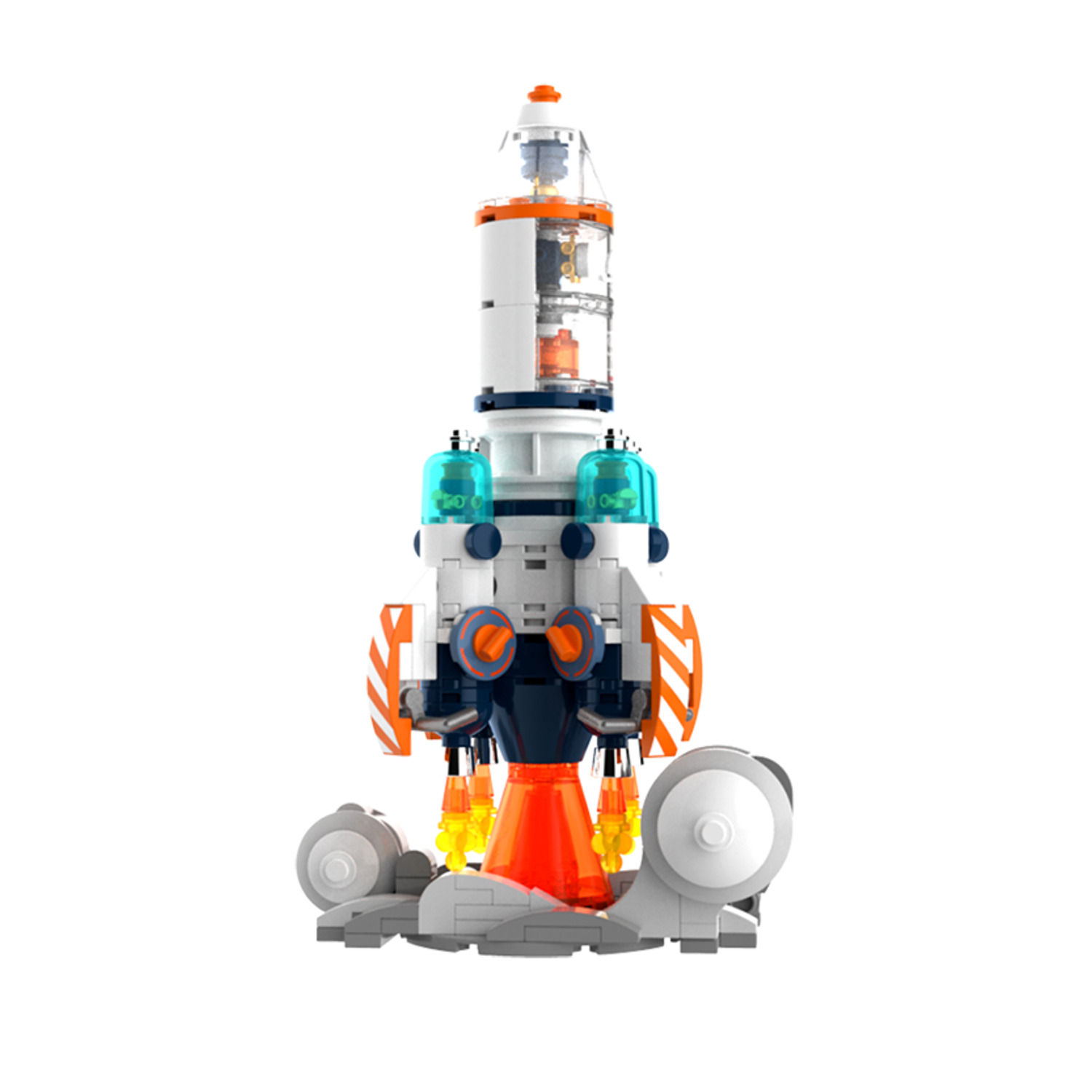 Конструктор RTOY 3D из миниблоков Космическая ракета, 294 элементов - JK8508
