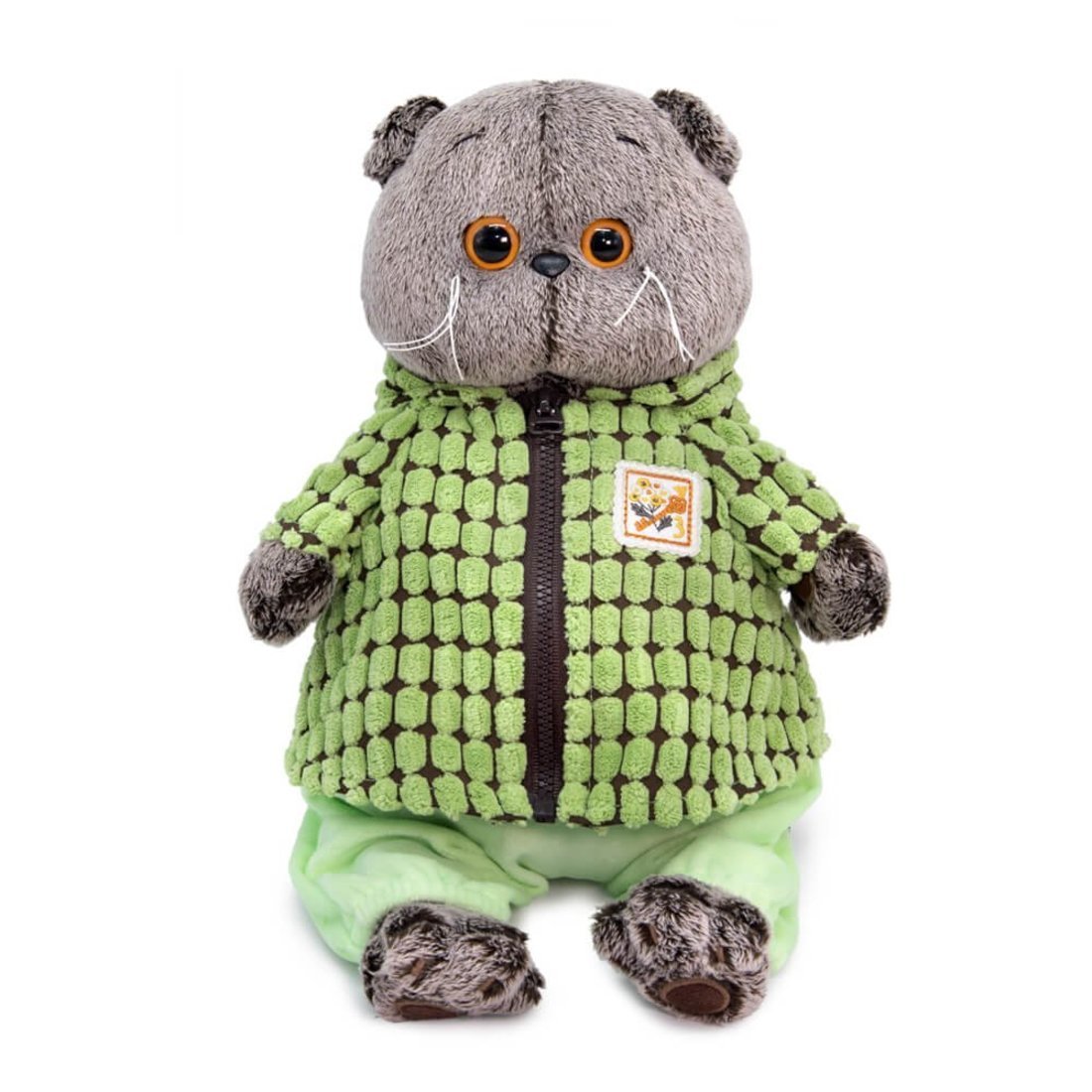 Мягкая игрушка Budi Basa Басик в зеленой курточке 19 см - Ks19-185