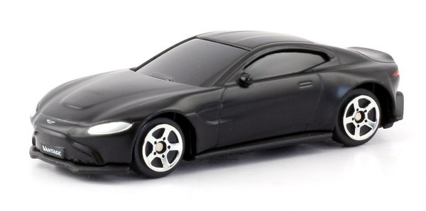 Машина металлическая RMZ City Aston Martin Vantage 2018, масштаб 1:64, черный матовый - 344036SM