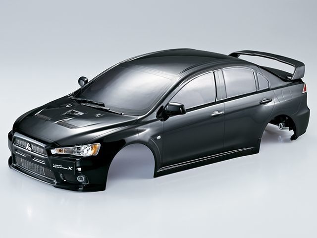 Кузов окрашенный 1:10 Black LANCER EVOLUTION X - KB-48005