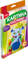 Картина из пластилина *Мишка сладкоежка* - Пз-Пл-003