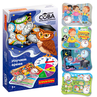 Настольная игра-викторина Умная Сова Bondibon «ИЗУЧАЕМ ВРЕМЯ» - ВВ5199