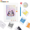 Алмазная мозаика Maxi Art Влюбленные Пингвинчики 10х15 см - MA-KN0260-2