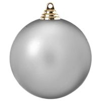 Новогодний шар Snowmen, серебристый, 20 см - ЕК0463