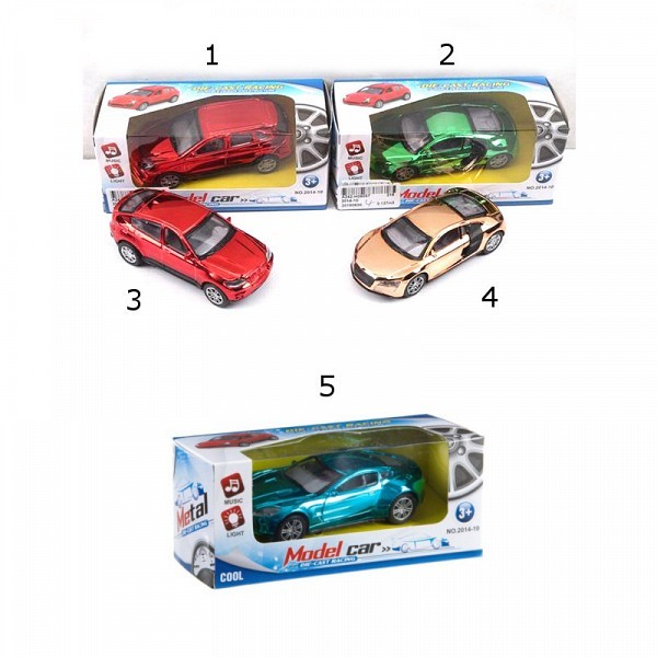 Инерционная металлическая машина Shenzhen Toys, свет, звук, 2014-10 - А81677
