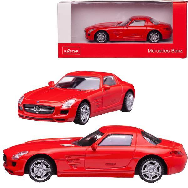 Машина металлическая Rastar Mercedes SLS, масштаб 1:43, цвет красный - 58100R