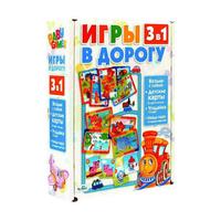 Настольная игра ORIGAMI Baby Game 3 в1 Игры в дорогу - 05326