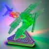 Конструктор со светодиодами Laser Pegs Грузовой самолёт, 12 в 1, 80 элементов - G1670B