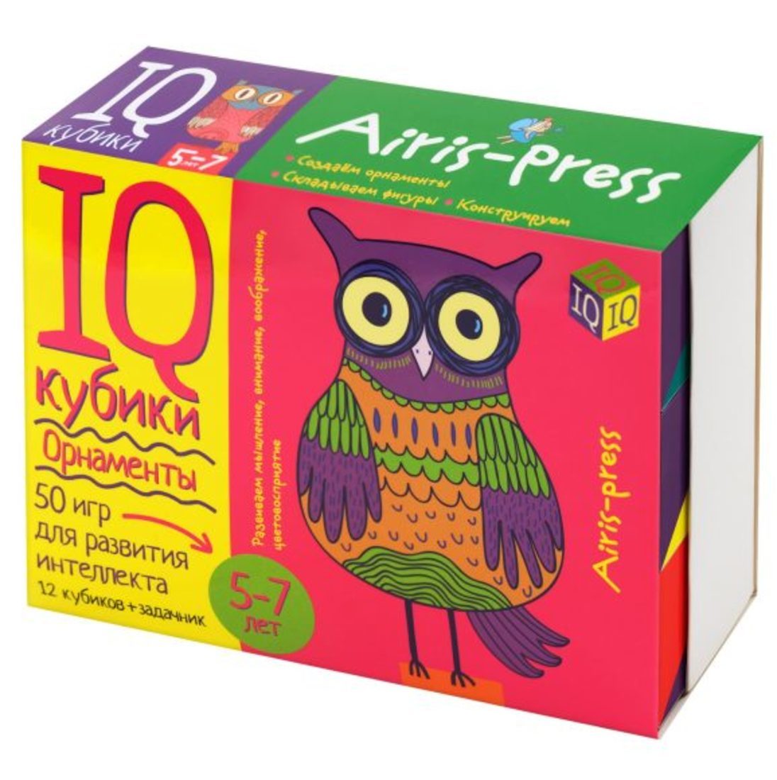 Умные кубики Айрис-Пресс Орнаменты. 50 игр для развития интеллекта - 27489