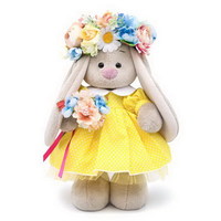 Мягкая игрушка Budi Basa Зайка Ми в веночке (малый) 25 см - StS-283