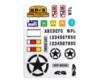 Комплект наклеек WPL для модели C-34 - WPL-ABC029