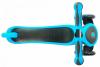 Самокат Y-SCOO RT GLOBBER My free TITANIUM neon blue с блокировкой колес - 4847