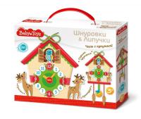 Шнуровки и липучки Десятое Королевство BabyToys *Часы  с кукушкой* - 02927ДК