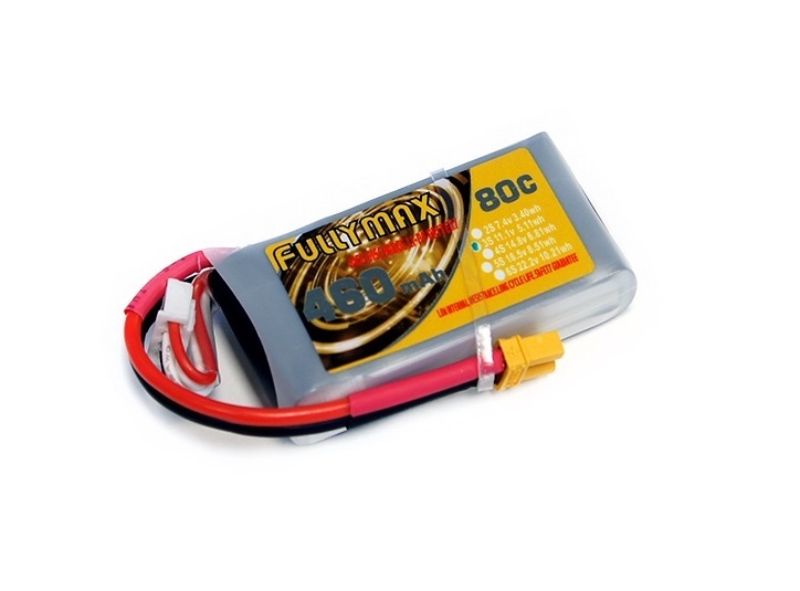 Аккумулятор LiPo Fullymax 11.1V 460мАч 80C - FB460XT-3S-80C