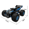 Радиоуправляемый монстр Crazon Big Wheels R|C Car 2WD RTR масштаб 1:18 2.4G - CR-171802B-BLUE