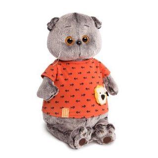 Мягкая игрушка Budi basa Басик в оранжевой футболке 19 см - Ks19-083