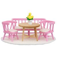 Кукольная мебель Lundby Смоланд Обеденный уголок розовый - LB_60207900